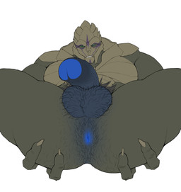 anal_hair anus balls barazoku black_body_hair blue_anus blue_glans body_hair bodypaint brown_body brown_pubes butt butt_focus butt_hair claws close-up detailed_anus detailed_penis face_paint finger_claws foreskin frenulum genitals glans green_eyes green_sclera grey_penis hairy_balls humanoid_genitalia humanoid_penis male muscular muscular_arms muscular_male muscular_thighs not_furry partially_retracted_foreskin penis presenting presenting_anus pubes pupils simple_background smile smug_face solo spread_butt spreading tan_body tan_claws thick_penis thick_thighs toe_claws urethra vein veiny_penis white_background white_pupils islate bioware electronic_arts mass_effect varakus_molanin alien humanoid turian 2025 hi_res nonbinary_(lore)