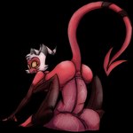 all_fours anal anal_penetration balls big_butt black_clothing black_eyes black_gloves black_handwear black_horn black_legwear butt clothing digitigrade disembodied_penis duo erection fingerless_gloves genitals gloves handwear horn humanoid_focus humanoid_on_humanoid humanoid_penetrated humanoid_penetrating humanoid_penetrating_humanoid legwear long_tail looking_back looking_down male male/male male_focus male_on_bottom male_on_top male_penetrated male_penetrating male_penetrating_male not_furry on_bottom on_top open_mouth penetration penis pink_balls pink_penis red_body red_skin sex sharp_teeth simple_background solo_focus spade_tail tail teeth toeless_legwear white_background white_horn yellow_sclera darkleystudios helluva_boss moxxie_(helluva_boss) ambiguous_species demon humanoid imp 2025 alpha_channel hi_res