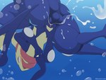 balls bodily_fluids butt clitoris cum cum_in_pussy cum_inside duo female genital_fluids genitals long_tongue low-angle_view male male/female penetration penile penile_penetration penis penis_in_pussy pussy sex tongue underwater underwater_sex vaginal vaginal_penetration water winick-lim nintendo pokemon generation_6_pokemon greninja pokemon_(species) hi_res