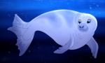 2017 absurd_res ambiguous_gender blue_eyes blue_theme bubble cool_colors crabeater_seal digital_media_(artwork) feral fin flippers full-length_portrait hi_res light lighting looking_away maizey mammal marine overweight overweight_ambiguous overweight_feral pinniped portrait seal seldom_seen_species_sunday shadow side_view smile snout solo swimming tail tail_fin toony underwater water whiskers white_body white_skin