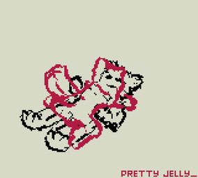 anthro cock_vore duo food genitals inflation jelly_(food) knot penetration penile penis slime slime_vore vore prettyjelly canid canine canis mammal wolf animated digital_media_(artwork) pixel_(artwork) pixel_animation sketch