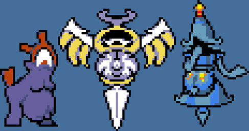 ambiguous_gender armless blush blush_lines female floating giggling group hand_on_face melee_weapon metallic_body pregnant pregnant_ambiguous pregnant_female spread_wings sword trio weapon wings miner_mate_coffee deltarune undertale_(series) tao_(deltarune) animate_inanimate humanoid living_melee_weapon living_sword living_weapon wicabel winglade_(deltarune)