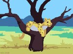 ambiguous_gender belly belly_expansion big_belly bursting eating expansion feral food gore huge_belly meat overeating plant popping solo stuffing tree accidentalaesthetics pixel felid leopard mammal pantherine 4:3 animated short_playtime