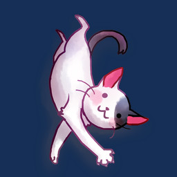 ambiguous_gender black_tail cat_smile feral fur looking_at_viewer nails paws solo tail whiskers white_body white_fur flavia-elric domestic_cat felid feline felis mammal 1:1 2015 alpha_channel digital_media_(artwork) hi_res