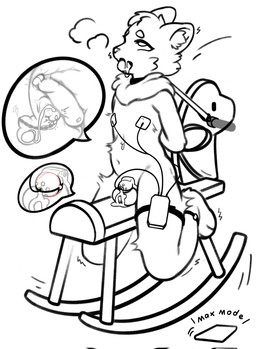 anal anal_penetration anthro balls bdsm bent_legs bodily_fluids bondage bound chastity_cage chastity_device cum_strand cutaway dildo dildo_vibrator drooling electrode electrode_in_urethra electrode_on_nipples electrode_pad electrostimulation eye_roll genitals hands_behind_back internal kemono male navel nub_chastity_cage object_in_ass penetration raised_head restraints rocking_horse saliva sex_toy sex_toy_in_ass sex_toy_insertion simple_background slim solo sounding_beads urethral urethral_penetration vibrator vibrator_in_ass white_background young islandwhii mammal hi_res line_art