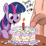 balls bestiality cake cum cumshot drooling duo equine female feral food friendship_is_magic horn horse human interspecies male mammal megasweet my_little_pony orgasm penis pony purple_eyes saliva sex straight twilight_sparkle_(mlp) unicorn
Rating: Explicit
Score: 2
User: Robinebra
Date: December 08, 2011