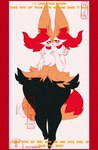 ambiguous_gender anthro blush huge_ears inner_ear_fluff pupils red_eyes slit_pupils smile solo tail thick_thighs tuft sarifairy nintendo pokemon braixen generation_6_pokemon pokemon_(species) absurd_res hi_res