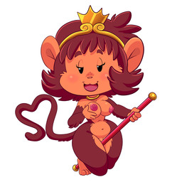 anthro areola breasts female genitals half-closed_eyes looking_at_viewer narrowed_eyes navel nipples open_mouth solo tongue vulva lonbluewolf towergirls monkey_princess haplorhine mammal monkey primate 1:1 2017