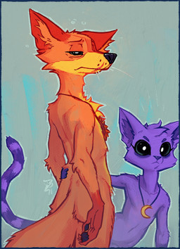 anthro biped black_nose border duo fur jewelry lip_scar looking_at_viewer male necklace nude_anthro nude_male orange_body orange_fur orange_tail purple_tail simple_background standing tail transparent_border yellow_body yellow_fur samur_shalem mob_entertainment poppy_playtime smiling_critters catnap_(poppy_playtime) dogday_(poppy_playtime) moses_(samur_shalem) ty_(appleseed) canid canine canis coyote domestic_cat felid feline felis mammal 2025 alpha_channel digital_drawing_(artwork) digital_media_(artwork) hi_res
