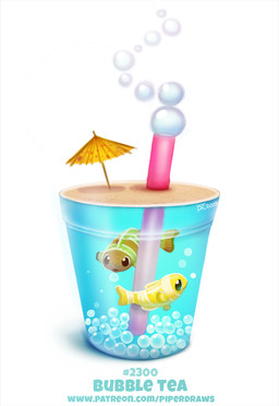 ambiguous_gender beverage brown_eyes bubble container cup drinking_straw duo feral green_body green_eyes green_scales humor open_mouth orange_body orange_scales pun scales simple_background text umbrella visual_pun white_background white_body white_scales yellow_body yellow_scales piper_thibodeau aquatic fish 2019 digital_media_(artwork) digital_painting_(artwork) painting_(artwork) url