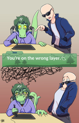anthro bald blush claws clothing cross-popping_vein detailed_background dialogue disability drawing_tablet duo electronics eyelashes eyewear female fingers freckles green_body green_hair green_scales grey_eyes hair hand_in_pocket hoodie jacket light-skinned_male light_body light_skin long_tail male open_mouth paraplegic pockets pupils scales sharp_teeth short_hair sitting smile snout sunglasses tail teeth text tongue topwear vehicle wheelchair yellow_sclera potes cavemanon_studios i_wani_hug_that_gator inco_(iwhtg) olivia_halford baryonyx dinosaur human mammal prehistoric_species reptile scalie spinosaurid theropod 2023 absurd_res digital_drawing_(artwork) digital_media_(artwork) english_text hi_res
