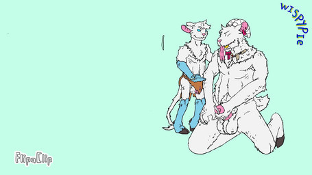 anthro ball_tuft balls belly_tuft blue_body blue_eyes blue_fur bodily_fluids bone bottomwear chest_tuft clone cloning clothing cum cum_manipulation cumshot ear_piercing ear_ring ejaculation erection excessive_cum excessive_genital_fluids eyes_closed facial_hair fangs foreskin fur genital_fluids genitals goatee group hooves horn ineffective_clothing ineffective_loincloth jewelry kneeling licking licking_lips loincloth long_tongue looking_at_another magic male male/male masturbation mostly_nude multicolored_body multicolored_fur necklace no_pupils nude penile penile_masturbation penis piercing pink_penis pupils ring ring_piercing simple_background standing tail tail_motion tailwag teeth tongue tongue_out trio tuft two_tone_body two_tone_fur unguligrade unusual_anatomy unusual_pupils unusual_tongue walking white_body white_fur wispypie clifford_bennett robyn_crawford bovid caprine cum_creature goat hybrid mammal unknown_species vampire 16:9 2d_animation animated digital_drawing_(artwork) digital_media_(artwork) flipaclip_(artwork) frame_by_frame no_sound short_playtime video widescreen