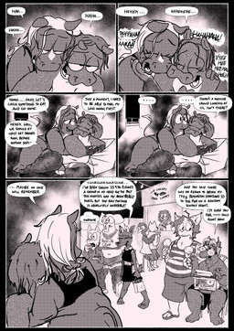 after_sex alley anthro being_watched belly belly_folds big_belly caught clothed clothing crossdressing crowd dessert dialogue female food genitals group ice_cream looking_at_another male obese obese_anthro obese_male overweight overweight_anthro overweight_male penis public speech_bubble text trunk_tattoo swinegarden avian bear bird common_hippopotamus elephant elephantid equid equine hippopotamid horse mammal proboscidean comic english_text greyscale hi_res monochrome
