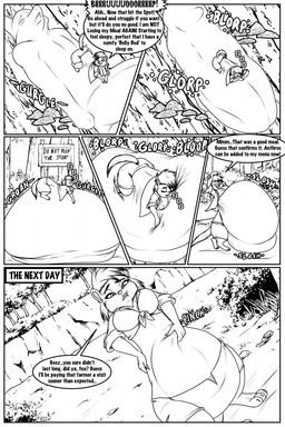 after_vore anthro bodily_fluids claws digestion digestion_noises duo fatal fatal_vore feet female female_pred forest fur male male_prey oral_vore plant post_vore_weight_gain saliva size_difference smaller_pred swallowing text toes tree vore weight_gain random-bard stacy_(random-bard) canid canine fox mammal mustelid musteline stoat true_musteline weasel 2022 english_text hi_res monochrome