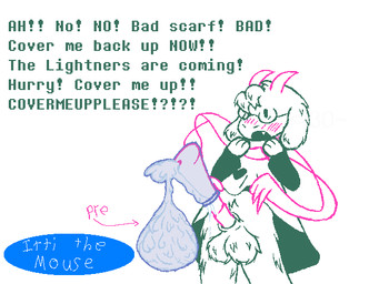 animal_genitalia animal_penis anthro balls big_balls big_penis blue_condom blush blush_lines bodily_fluids clothing colored_outline condom condom_balloon dialogue dripping equine_genitalia equine_penis excessive_genital_fluids excessive_precum eyewear fangs filled_condom fluffy fluffy_balls forced forced_exposure fur genital_fluids genitals glasses green_clothing heart_symbol horn huge_balls huge_penis hyper hyper_genitalia hyper_penis hyper_precum male penis pink_clothing pink_horn pink_scarf precum precum_drip scarf sentient_clothing sexual_barrier_device shocked simple_background solo teeth text wearing_condom white_background white_body white_fur wizard_robe ittithemouse deltarune undertale_(series) ralsei boss_monster_(undertale) 4:3 english_text line_art spot_color