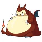 ambiguous_gender brown_body brown_skin claws countershade_torso countershading fire flaming_tail fusion membrane_(anatomy) membranous_wings morbidly_obese morbidly_obese_ambiguous obese obese_ambiguous overweight overweight_ambiguous pokemon_fusion simple_background sitting solo sprite tail tusks white_background white_claws wings emererre_(artist) fakemon nintendo pokemon charizard generation_1_pokemon hybrid pokemon_(species) snorlax 1:1 digital_drawing_(artwork) digital_media_(artwork) low_res