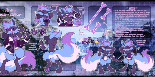 anthro blue_body blue_fur evolutionary_stone fluffy fur glistening glistening_eyes lucarionite male mega_stone mega_stone_necklace one_eye_closed purple_body purple_eyes purple_fur rock solo tail white_body white_fur ouroborotter nintendo pokemon pokemon_mystery_dungeon spike_chunsoft fan_character generation_4_pokemon lucario pokemon_(species) absurd_res hi_res