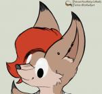 ambiguous_gender animated anthro brown_body brown_fur canid canine coffeefly dipstick_ears dipstick_tail ear_markings ear_piercing fennec_fox fox frame_by_frame fur googly_eyes hair icon mammal markings multicolored_body multicolored_ears multicolored_fur multicolored_tail piercing semi-anthro short_playtime smile solo tail tail_markings te true_fox