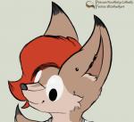 2d_animation ambiguous_gender animated anthro brown_body brown_fur canid canine coffeefly dipstick_ears dipstick_tail ear_markings ear_piercing fennec_fox fox frame_by_frame fur googly_eyes hair icon mammal markings multicolored_body multicolored_ears multicolored_fur multicolored_tail piercing semi-anthro short_playtime smile solo tail tail_markings te true_fox