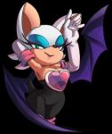 alpha_channel anthro bat breasts cleavage clothed clothing female fully_clothed looking_at_viewer mammal rouge_the_bat scarletopalite sega simple_background solo sonic_the_hedgehog_(series) transparent_background wings