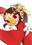 asian_clothing beak brown_hair clothing east_asian_clothing female hair holidays humanoid_pointy_ears japanese_clothing kimono lipstick makeup nose_beak pointy_ears red_eyes simple_background solo white_background o-den chinese_zodiac new_year nintendo the_legend_of_zelda wind_waker year_of_the_rooster medli animal_humanoid avian avian_humanoid humanoid rito rito_humanoid absurd_res hi_res