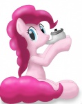 biped drinking female feral fur nude pink_body pink_fur pottery simple_background sitting solo tail white_background tg-0 friendship_is_magic hasbro my_little_pony pinkie_pie_(mlp) earth_pony equid equine horse mammal pony digital_media_(artwork)