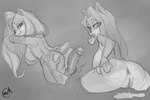 anthro anus big_breasts breasts butt butt_grab duo female genitals hair hand_on_butt lips long_hair male male/female penis pussy smile honi_do activision crash_bandicoot_(series) tawna_bandicoot human mammal monochrome sketch