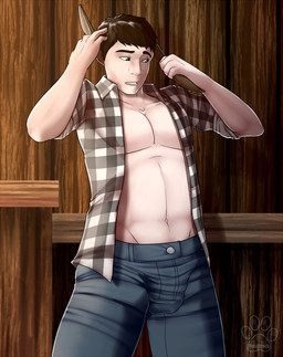 animal_ears brown_fur brown_hair clothing donkey equine fasttrack37d fur green_eyes hair human inside male muscles open_mouth open_shirt pecs shirt solo standing teeth transformation
Rating: Safe
Score: 7
User: Der_Traubenfuchs
Date: March 16, 2013