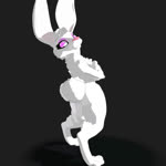 anthro breasts bubble_butt butt crossed_arms female floppy_ears fluffy fluffy_tail fur genitals glowing glowing_markings hip_sway looking_at_viewer markings nipples nude pink_eyes pink_nipples pussy short_tail small_breasts solo tail white_body white_fur wide_hips yvem lisa_(yvem) lagomorph leporid mammal rabbit 1:1 3d_(artwork) 3d_animation animated digital_media_(artwork) loop no_sound short_playtime turntable_(animation) webm