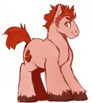 alternate_species brown_hair cutie_mark feral hair male orange_eyes ponification quadruped smile solo tail kunaike sharpasakunaike disney hasbro my_little_pony wreck-it_ralph ralph_(wreck-it_ralph) equid equine horse mammal pony crossover