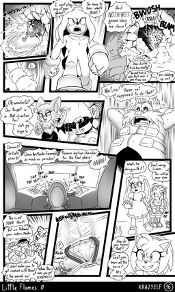 anthro armwear breasts cleavage clothed clothed_anthro clothed_female clothed_male clothing computer_monitor destroyed_wall dialogue dreadlocks dress elbow_gloves eyelashes eyewear facial_hair female fully_clothed fully_clothed_anthro fully_clothed_female fully_clothed_male glasses gloves goggles group handwear hole_in_wall machine male master_emerald mustache panicking quills_(anatomy) speech_bubble text wearing_glasses krazyelf sega sonic_the_hedgehog_(series) amy_rose cream_the_rabbit dr._eggman e-123_omega knuckles_the_echidna miles_prower rouge_the_bat sonic_the_hedgehog badnik bat canid canine e-series echidna eulipotyphlan fox hedgehog human lagomorph leporid mammal monotreme rabbit robot 3:5 absurd_res black_and_white comic english_text hi_res monochrome