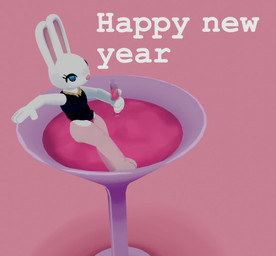 3_toes anthro barefoot black_clothing black_leotard blue_eyes clothed clothing cocktail_glass container cup drinking_glass eyelashes eyes_closed fart fart_bubbles farting_underwater feet female fur glass glass_container glass_cup holding_glass holding_object holidays in_container in_glass leotard paws pink_background pink_nose rabbit_ears raised_leg simple_background solo text toes white_body white_fur jubb sound_warning new_year new_year_2025 lagomorph leporid mammal rabbit 2025 3d_(artwork) 3d_animation animated artist_name blender_(artwork) digital_media_(artwork) english_text short_playtime sound webm