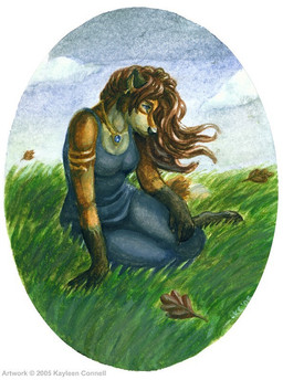 anthro blue_eyes brown_hair detailed_background falling_leaves female grass hair jewelry outside pendant plant sad solo tail thinking thoughtful_expression toony wind kayleen_connell league_of_legends riot_games tencent katarina_du_couteau_(lol) canid canine fox mammal 2005 detailed painting_(artwork) traditional_media_(artwork) traditional_painting_(artwork) traditional_watercolor_(artwork) watercolor_(artwork)