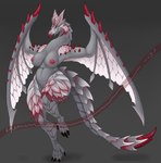 anthro areola big_breasts breasts claws female genitals horn nipples nude pussy scales simple_background solo tail thick_thighs wings khemmmis capcom monster_hunter flying_wyvern scalie sparkling_zerureusu absurd_res hi_res