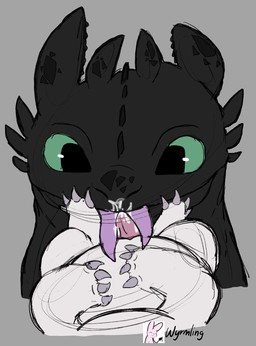 animal_genitalia black_body black_scales bodily_fluids claws cum duo feral forked_tongue genital_fluids genitals green_eyes inkbunny_logo licking male male/male oral penile penis penis_lick pink_penis scales sex simple_background tapering_penis text tongue white_body young young_male wyrmling_(artist) dreamworks european_mythology how_to_train_your_dragon inkbunny mythology pouncer_(httyd) toothless dragon fury_(httyd) mythological_creature mythological_scalie night_fury night_light_(species) scalie western_dragon 2025 artist_name digital_drawing_(artwork) digital_media_(artwork) flat_colors hi_res father_(lore) father_and_child_(lore) father_and_son_(lore) incest_(lore) parent_(lore) parent_and_child_(lore) parent_and_son_(lore) son_(lore)