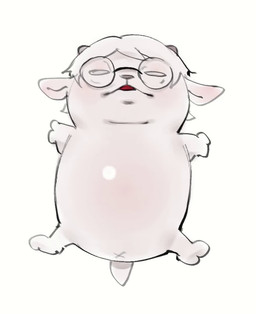 anthro anus belly_rub eyewear glasses horn male tail white_body x_anus conditional_dnp kinkykong wash_my_belly tam_tam_(tamdagoat) bovid caprine goat mammal 2d_animation animated meme short_playtime sound video