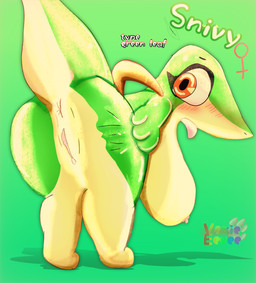 anal ass_up blush female feral male male/female overweight overweight_female solo vaginal xevie_eevee_(artist) nintendo pokemon generation_5_pokemon pokemon_(species) snivy absurd_res hi_res