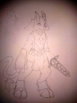 2008 caprice caprine claws clothed clothing demon fur goat grin hooves horn horn_ring lantern male mammal packmind plain_background sketch solo standing sword weapon
Rating: Safe
Score: 2
User: digiangel234
Date: March 28, 2014
