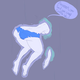 butt clothing female not_furry panties solo text underwear herny ghoul_school hanna-barbera scooby-doo_(series) phantasma_(ghoul_school) ghost spirit 1:1 blue_and_white english_text monochrome