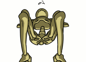 ambiguous_gender animated_gif bone exercise pelvic_thrust skeleton solo thebombshell5 animated_skeleton human mammal undead animated colored short_playtime