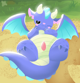 black_eyes blue_body claws erection feral grass horn lying male male_feral on_back outside plant solo tail wings godforgiveme4 mythology steam_(software) valve steam_sale_dragon dragon mythological_creature mythological_scalie scalie hi_res