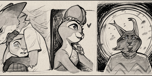 anthro biped black_border bodily_fluids border clothed clothed_anthro clothed_female clothed_male clothing crying ears_as_hair eyes_closed female female_anthro fur group hair_bun_ears hug male male_anthro smile snow snowing tears teeth trio nitani disney zootopia judy_hopps nick_wilde pawbert_lynxley canada_lynx canid canine european_rabbit felid feline fox lagomorph leporid lynx mammal oryctolagus rabbit red_fox true_fox 2025 digital_drawing_(artwork) digital_media_(artwork) hi_res
