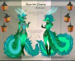 anthro areola breasts eyebrows eyelashes female green_hair hair nipples non-mammal_breasts solo tail text aimi mythology dragon mythological_creature mythological_scalie scalie absurd_res digital_media_(artwork) english_text hi_res model_sheet