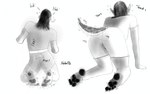 anthro bodily_fluids claws clothing female fur growth human_to_feral paws solo species_transformation tail tail_burst tail_growth tailsplosion tearing tears torn_clothing transformation halentfs canid canine mammal hi_res