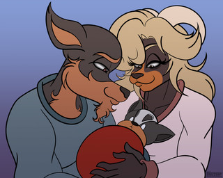 5_fingers anthro blonde_hair breasts clothing dialogue duo family female fingers fur group hair horn husband_and_wife male male/female married_couple neonate pokemorph shirt smile topwear trio young sketchybug nintendo pokemon grell_(metalmax1991) simone_(metalmax1991) victoria_(metalmax1991) arcanine generation_1_pokemon generation_2_pokemon houndoom houndour hybrid pokemon_(species) hi_res father_(lore) father_and_child_(lore) mother_(lore) mother_and_child_(lore) parent_(lore) parent_and_child_(lore)
