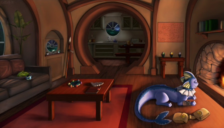 all_fours bag book bowl building container cup eyes_closed fire furniture house kitchen map moon open_mouth pillow pink_nose plant rug sink sofa solo table tail tree window coffeefly nintendo pokemon eeveelution generation_1_pokemon pokemon_(species) vaporeon hi_res
