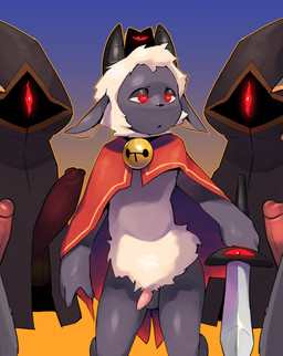 anthro balls bell bell_collar bottomless clothed clothing collar crown dagger dominant erection forced fur gang_rape gangbang genitals group group_sex headgear holding_object holding_weapon horn imminent_rape imminent_sex larger_dom male male/male melee_weapon penis rape sex size_difference small_penis weapon white_body white_fur wool_(fur) conditional_dnp kinkykong cult_of_the_lamb massive_monster_(studio) lamb_(cult_of_the_lamb) red_crown_(cult_of_the_lamb) bovid caprine mammal sheep absurd_res digital_media_(artwork) hi_res