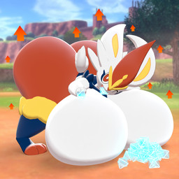 anthro big_breasts big_butt breast_expansion breasts butt butt_expansion candy dessert expansion female food fur huge_breasts huge_butt hyper hyper_breasts hyper_butt looking_at_viewer open_mouth smile solo thick_thighs white_body white_fur wide_hips dm-artworks nintendo pokemon cinderace generation_8_pokemon lagomorph mammal pokemon_(species) 1:1 2021 3d_(artwork) blender_(artwork) digital_media_(artwork) hi_res