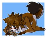 anthro bent_over blue_eyes blush countershading duo erection female genitals male male/female micro nude salemslatte meani swift_(sleekhusky) canid canine canis corsac_fox domestic_dog fox husky mammal nordic_sled_dog spitz true_fox wolf digital_media_(artwork) hi_res