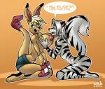 animal_ears big_breasts blonde_hair boxing_gloves breast_fondling breasts dialog fabio_paulino feline female fondling grope hair huge_breasts kangaroo ko lesbian long_hair mammal marsupial muscles muscular_female nipples pouch skunk text zig_zag
Rating: Explicit
Score: 8
User: Tiltπ
Date: March 19, 2014